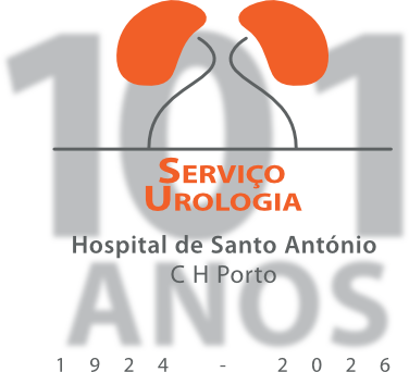 Logotipo: 101 Anos Serviço de Urologia Hospital de Santo António