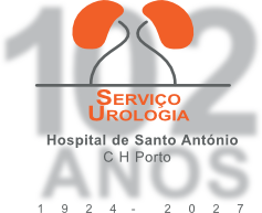 Logotipo: 102 Anos Serviço de Urologia Hospital de Santo António